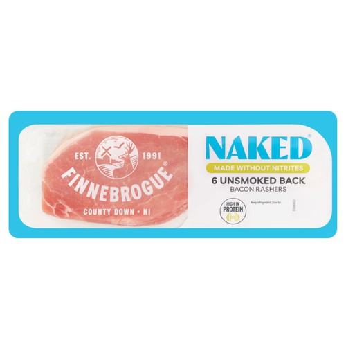 Finnebrogue Naked 6 Unsmoked Back Bacon Rashers