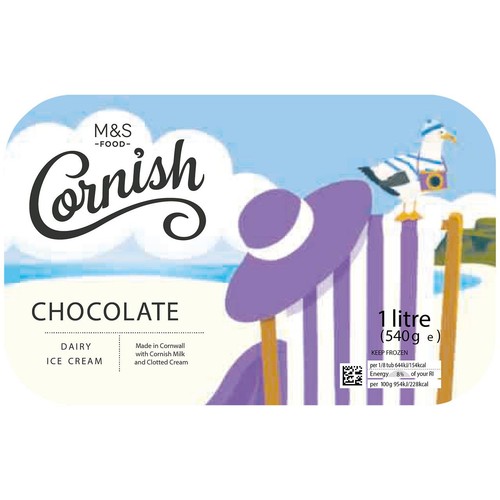 M&S Cornish Clotted Cream Chocolate Ice Cream