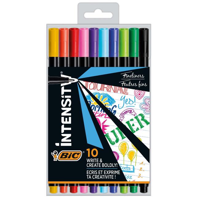BIC Intensity Fineliners, Pack of 10