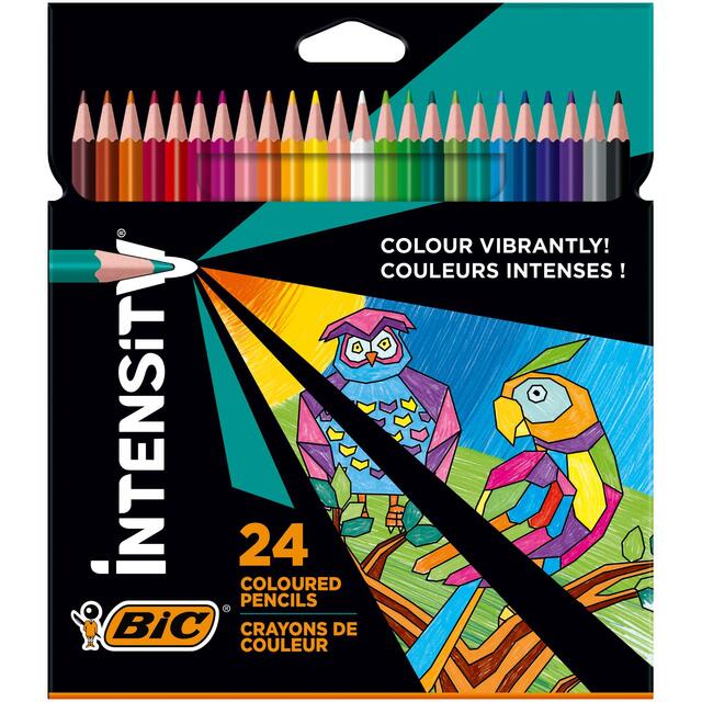 BIC Intensity Colouring Pencils, Wallet of 24