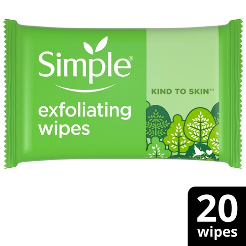 Simple Biodegradable Exfoliating Wipes