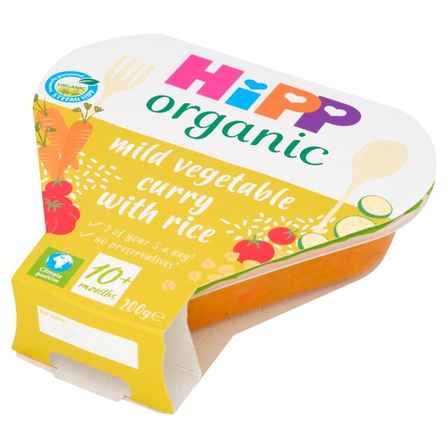 HiPP Organic Mild Vegetable Curry with Rice Toddler Tray Meal 10+ Months thumbnail 2