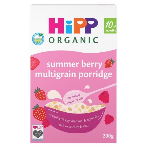 HiPP Organic Summer Berry Multigrain Porridge 10+ Months