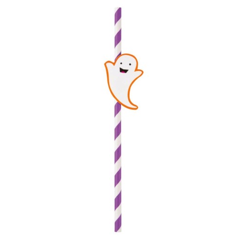 Halloween Character Striped Paper Party Straws thumbnail 5