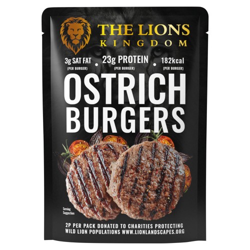 The Lions Kingdom Ostrich Steak Burgers