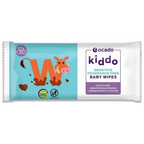 Ocado Kiddo Sensitive Fragrance Free Baby Wipes