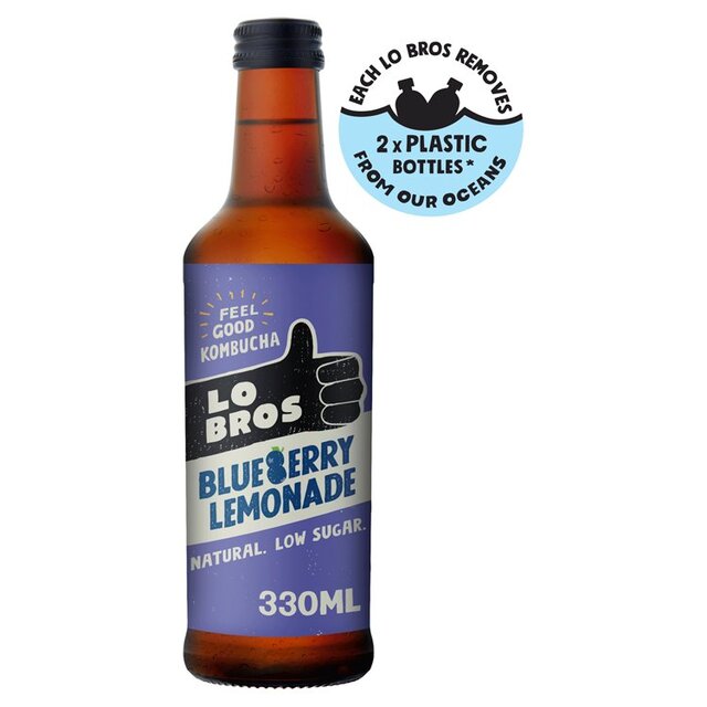 Lo Bros Kombucha Blueberry Lemonade Low Sugar thumbnail 2