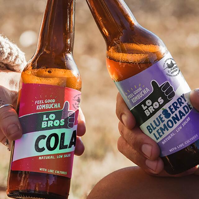 Lo Bros Kombucha Blueberry Lemonade Low Sugar thumbnail 5