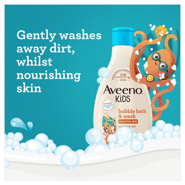 Aveeno Kids Bubble Bath and Wash with Soothing Oat for Sensitive Skin thumbnail 5