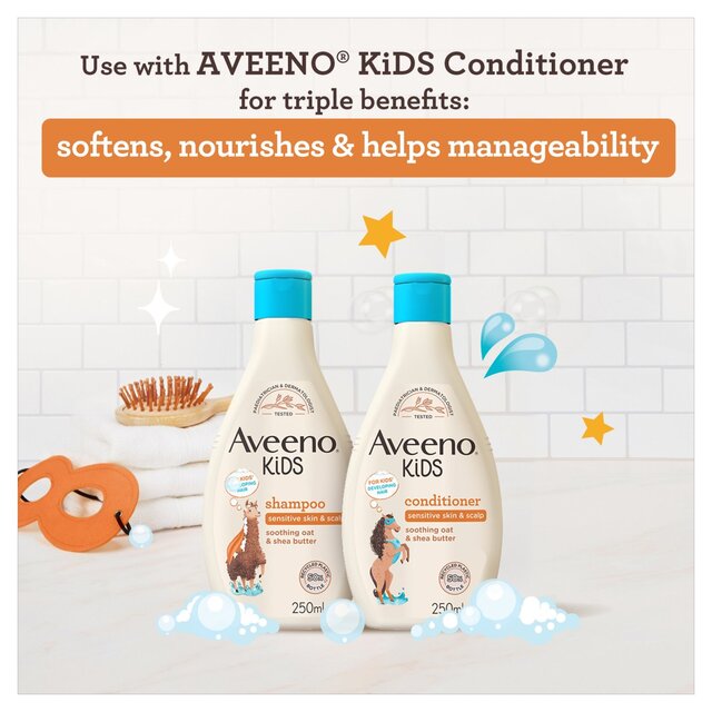 Aveeno Kids Shampoo with Soothing Oat & Shea Butter for Sensitive Skin thumbnail 3
