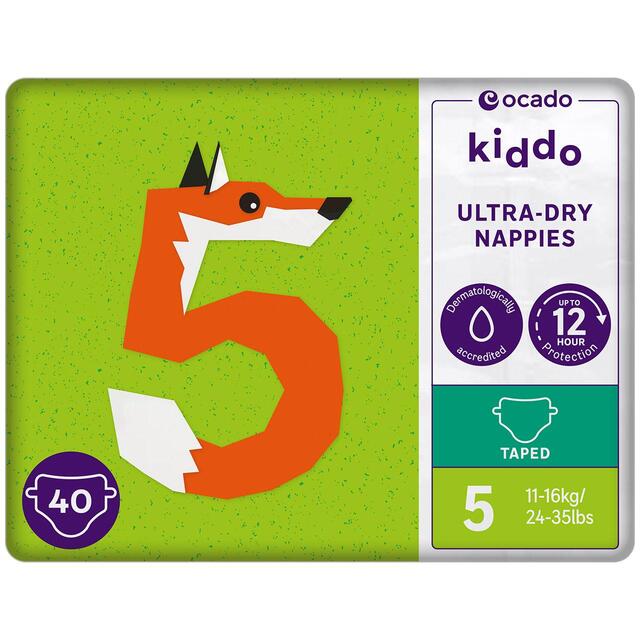 Ocado Kiddo Ultra-Dry Nappies Size 5 (11-16kg)