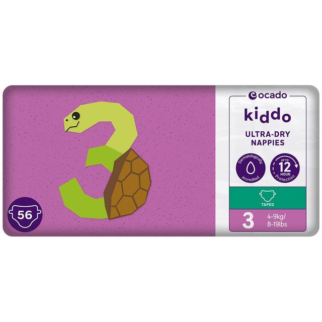 Ocado Kiddo Ultra-Dry Nappies Size 3 (4-9kg)