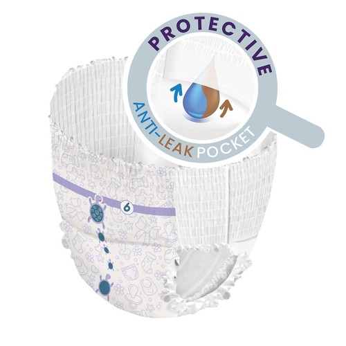 Ocado Kiddo Ultra-Dry Nappy Pants Size 6 (16kg+) thumbnail 5