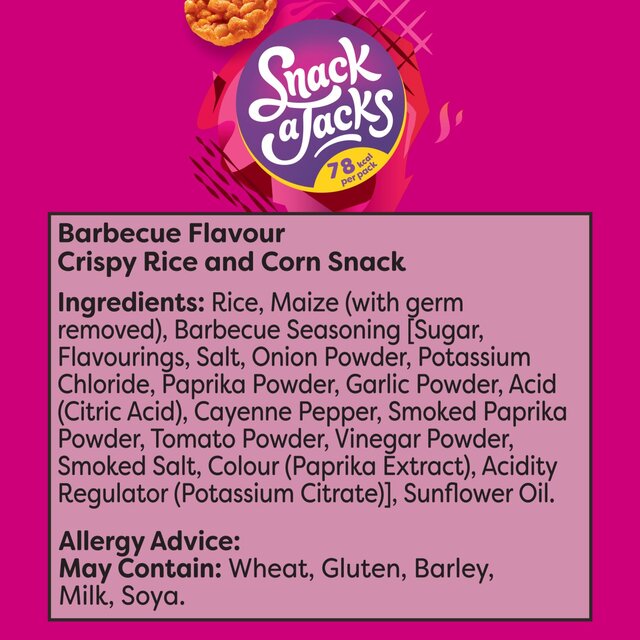 Snack a Jacks Sizzling Barbecue Multipack Rice Cakes thumbnail 5