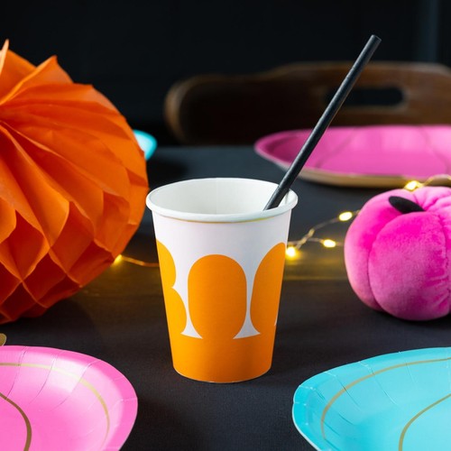 Talking Tables Pumpkin Halloween Paper Cups thumbnail 3
