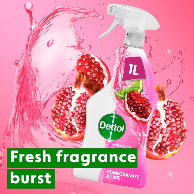 Dettol Antibacterial Biodegradable Pomegranate and Lime Multi Surface Wipes thumbnail 3