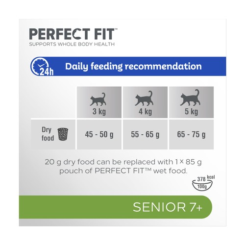 Perfect Fit Senior 7+ Dry Cat Food Chicken thumbnail 3