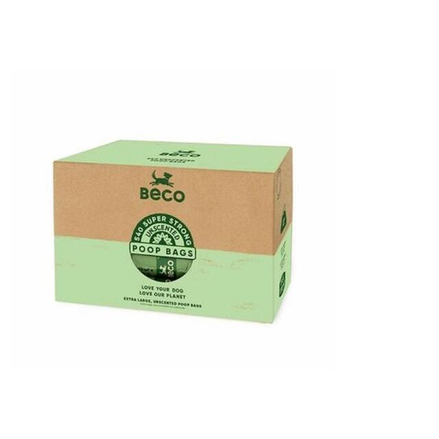 Beco Poop Bags, Unscented, Big, Strong and Leak-Proof