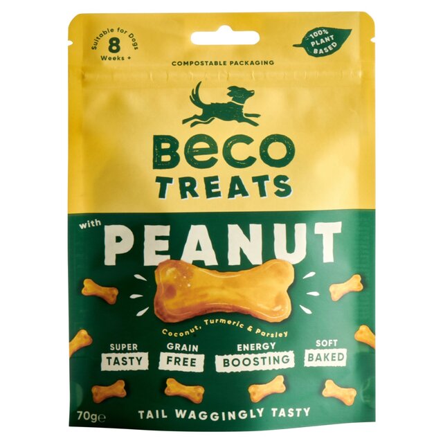 Beco Dog Treats Peanut with Coconut, Turmeric & Parsley