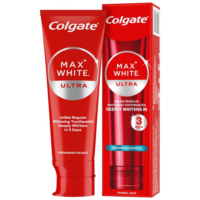 Colgate Max White Ultra Fresh Pearls At Home Teeth Whitening Toothpaste