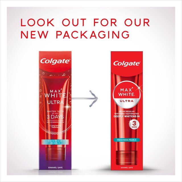 Colgate Max White Ultra Fresh Pearls At Home Teeth Whitening Toothpaste thumbnail 6