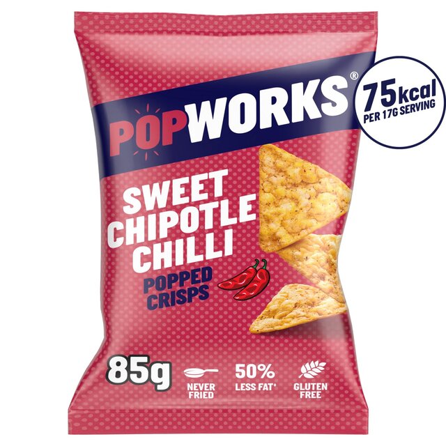 PopWorks Sweet Chipotle Chilli Popped Crisps Sharing Bag thumbnail 2