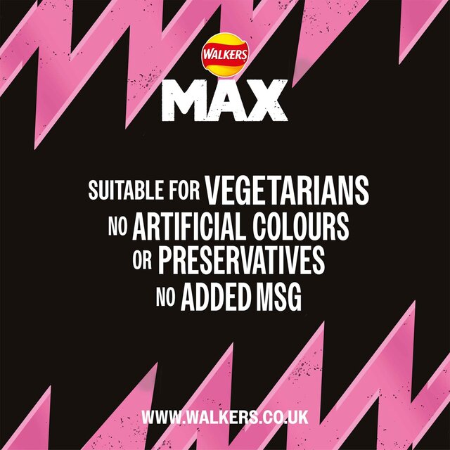 Walkers Max Strong Fiery Prawn Cocktail Sharing Bag Crisps thumbnail 7