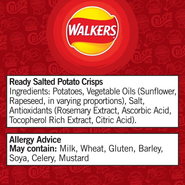 Walkers Ready Salted Sharing Bag Crisps thumbnail 6