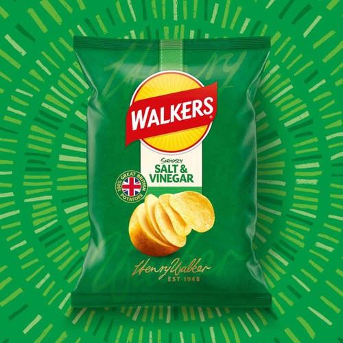 Walkers Salt & Vinegar Sharing Bag Crisps thumbnail 3