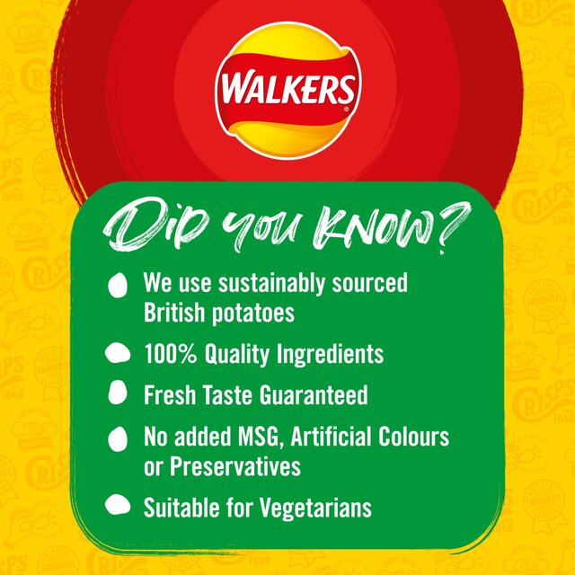 Walkers Salt & Vinegar Sharing Bag Crisps thumbnail 3