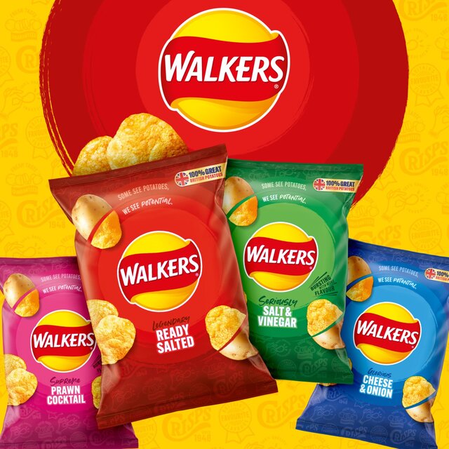 Walkers Salt & Vinegar Sharing Bag Crisps thumbnail 5