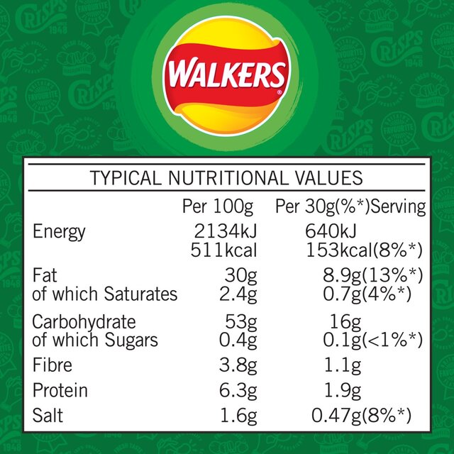 Walkers Salt & Vinegar Sharing Bag Crisps thumbnail 7