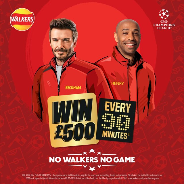 Walkers Salt & Vinegar Sharing Bag Crisps thumbnail 9