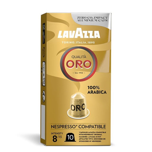 Lavazza Qualita Oro Aluminium Nespresso Compatible Capsules