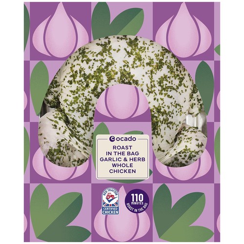 Ocado Roast in the Bag Garlic & Herb Whole Chicken