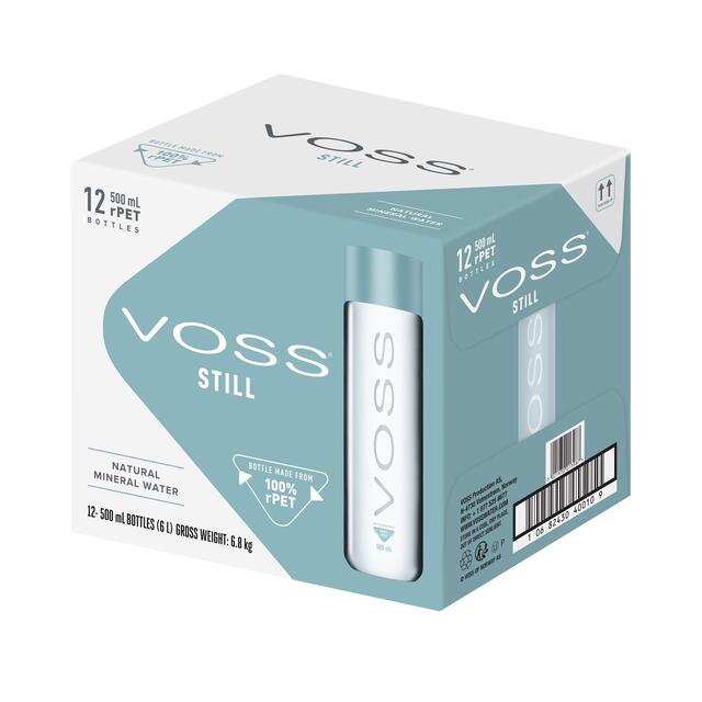VOSS Still Artesian Water rPET Bottle