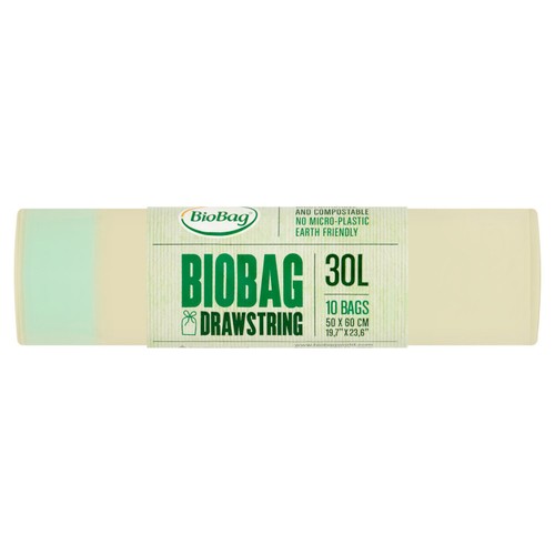 Biobag 30L Compostable Drawstring Bin Liners