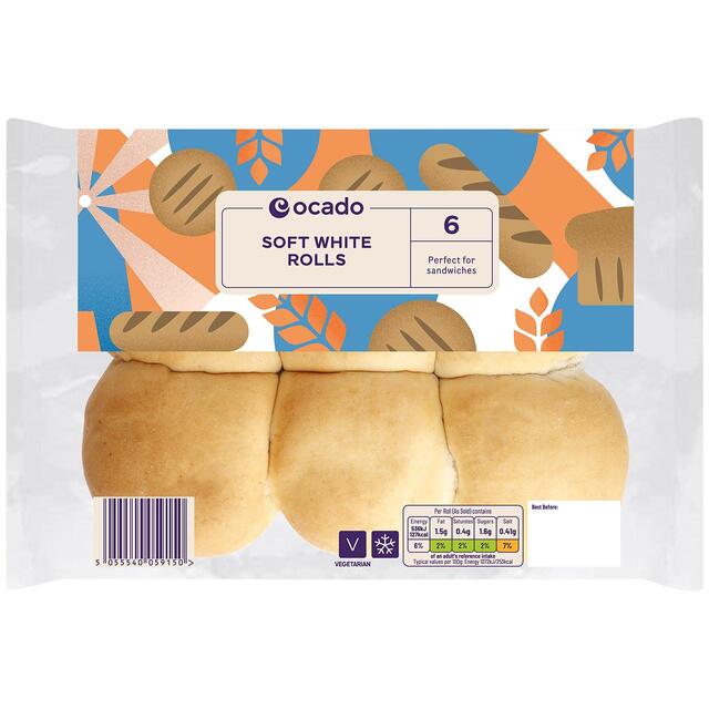 Ocado Soft White Rolls thumbnail 2