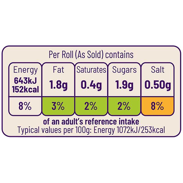 Ocado Large Soft White Baps thumbnail 3