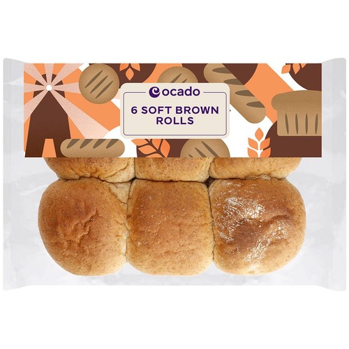Ocado Soft Brown Rolls