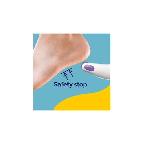 Scholl Two in One Electronic Foot File Purple thumbnail 4