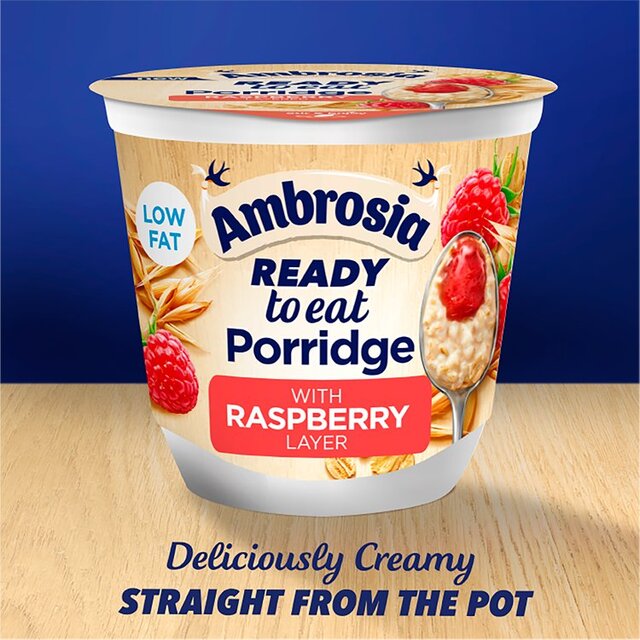 Ambrosia Ready To Eat Porridge with Raspberry Layer thumbnail 3