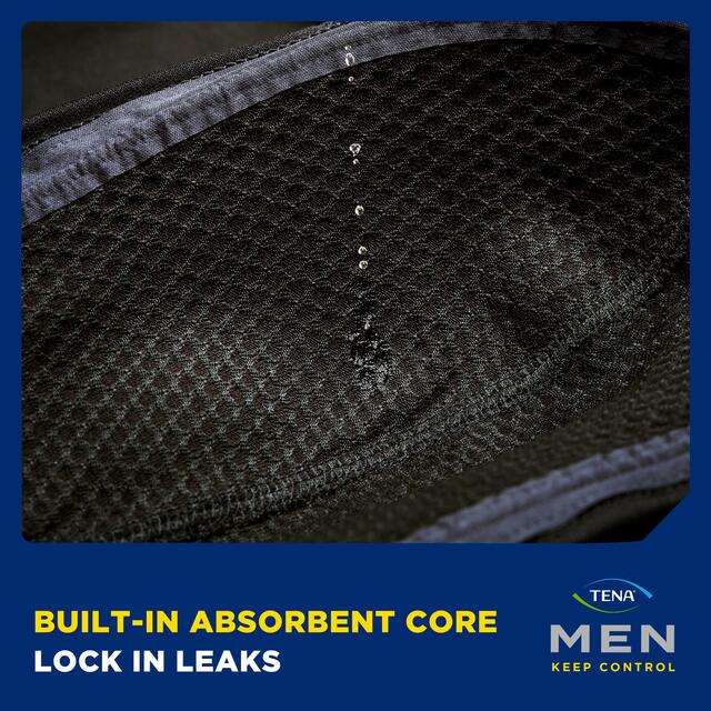 Tena Men Washable Incontinence Boxer Black Size Large thumbnail 4