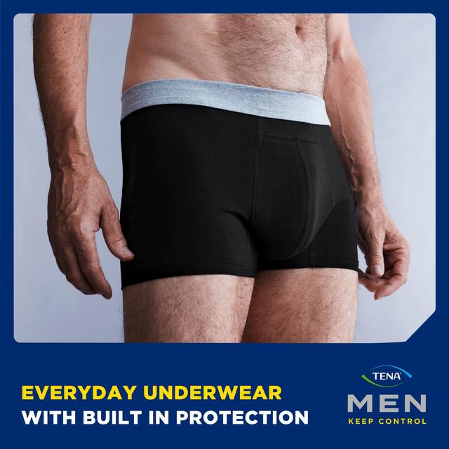 Tena Men Washable Incontinence Boxer Black Size Large thumbnail 9