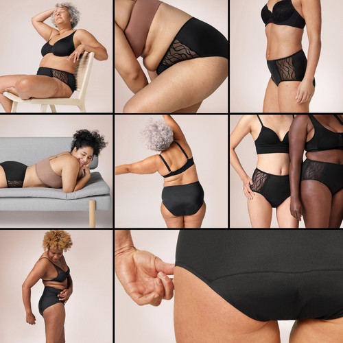 TENA Lady Silhouette Washable Incontinence Underwear Black Size S thumbnail 9