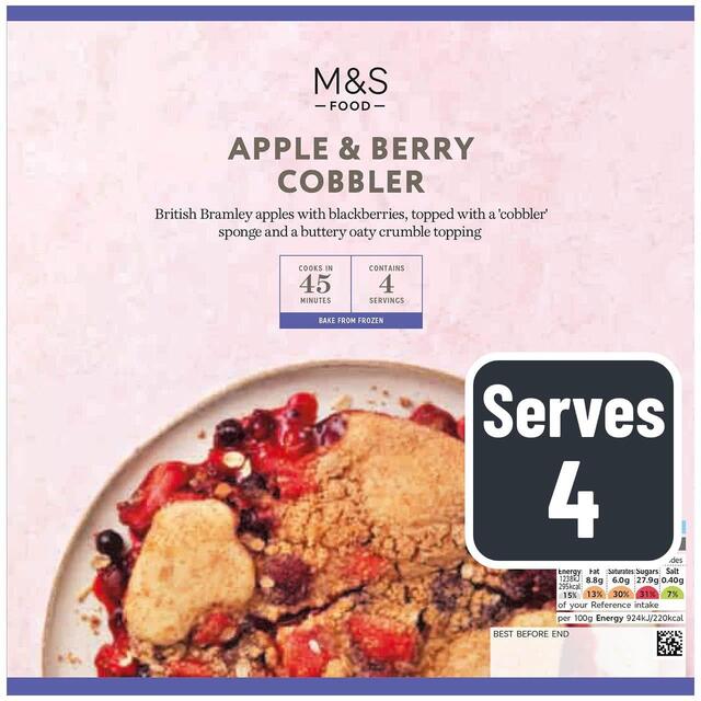 M&S Apple & Berry Cobbler Frozen thumbnail 2