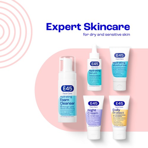 E45 Foaming Face Cleanser for Dry and Sensitive Skin thumbnail 3