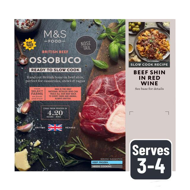 M&S British Beef Ossobuco Frozen