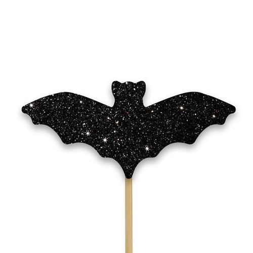 Halloween Glitter Bat Cupcake Toppers thumbnail 2