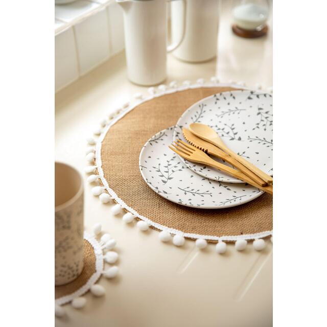 Natural Elements Set of 4 Hessian Placemats, Gift tied and tagged thumbnail 4